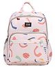 Zoe Multifunctional Printed Diaper Backpack - White