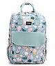 Zoe Multifunctional Floral Printed Travel Friendly Diaper Backpack - Light Blue