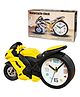 Bunie Motorcycle Design Alarm Clock  Yellow