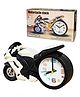 Bunie Motorcycle Design Alarm Clock  White