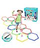 Bunie Hopscotch Kids Game  10 Rings and 12 Connectors, 1 Spinner Board