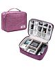 Bunie Multipurpose Travel Organizer Bag for Electronic Accessories  Purple