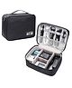 Bunie Multipurpose Travel Organizer Bag for Electronic Accessories  Black