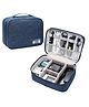 Bunie Multipurpose Travel Organizer Bag for Electronic Accessories  Navy Blue