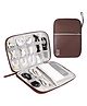 Bunie Electronic Accessories Travel Organizer Bag  Brown