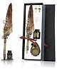 Bunie Vintage Quill Pen Set with 5 Replacement Nibs  Color May Vary