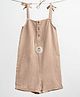 Somersault  Sleeveless Solid  Dungaree - Brown