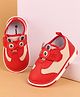 Cute Walk by Babyhug Casual Shoes with Velcro Closure & Applique - Red
