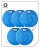 Aditi Toys Flying Disc Frisbee Picnic, Beach, Garden Disc Throwing Sports Outdoor Game for Kids & Adults, Blue Pack of 5