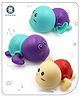 Aditi Toys Swimming Turtle Bath Toy Wind Up Water Floating Turtle For New Born Baby Bathtub Water Toys, Pack of 3 Multicolor (Colors As Per Availability)
