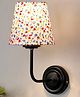 Devansh Multicolor cotton shade wall mounted lamp