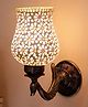 Devansh Antique Metal Wall Lamp with Multicolor Mosaic Glass