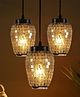 Devansh Cluster Multicolor Mosaic Glass Hanging Lamp