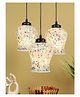 Devansh Multicolor Mosaic Glass Hanging Lamp