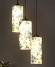 Devansh Cotton Cylindrical Drum Cluster Hanging Lamp