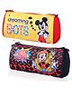Disney By Kuber  Yellow & Black Kuber Industries Pack of 2 Pencil Pouch Multi-Purpose Travel Pouch Kids Stationary Storage Bag Pencil Utility School Pouches Disney Geometry Box Large Yellow & Black