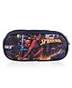 Kuber Industries Pencil Pouch  Multi-Purpose Travel Pouch  Multi Utility Stationery Pouch  2 Compartments Geometry Box  Lightweight Storage Pouch  Marvel Spider-Man City of Heros  Blue
