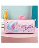 Disney By Kuber  Round Pencil Pouch  Pouch for Kids Multi-Purpose Travel Pouch Stationary Holder Travel Organizer Pencil Utility School Pouches Geometry Box Pink