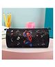 Kuber Industries Round Pencil Pouch  Marvel Spiderman Pencil Pouch for Kids  Multi-Purpose Travel Pouch  Stationary Holder  Pencil Utility School Pouches  Geometry Box  Black