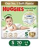 Huggies Natural Soft Premium Baby Diaper Pants Small - 70 Pieces