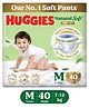 Huggies Natural Soft Premium Baby Diaper Pants Medium - 40 Pieces