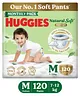 Huggies Natural Soft Premium Baby Diaper Pants Medium - 120 Pieces