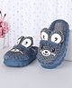 Oh! Pair Slip On Winter Shoes with Teddy Applique - Blue