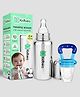 Kidbea Stainless Steel Infant Baby Feeding Bottle,Blue silicon Fruit Feeder BPA Free, Anti-Colic, Plastic-Free,304 Grade Medium-Flow Combo of 2