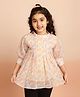 ISHTI  Three Fourth Sleeves Floral Printed Top -  Multi Colour