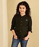ISHTI Three Fourth Sleeves Solid  Shirt -  Green