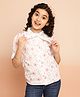 ISHTI Georgette Half  Sleeves Floral Printed Shirt -  Pink
