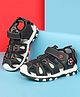 Cute Walk by Babyhug Sandals with Velcro Closure - Black