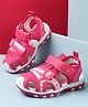 Cute Walk by Babyhug Velcro Closure Sandals - Fuchsia