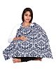 Lulamom Feeding & Nursing Cover Damask Print - Blue