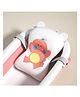 Baby Bath Cushion With Animal Print - Red