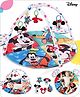 Babyhug Disney Mickey & Friends Playgym | BIS Certified | Soft Play Mat with 5 Fun Hanging Toys | Disney Mickey & Friends Theme for Newborns 0+ Months | Perfect for Indoor Play & Tummy Time | Stimulates Sensory Development, Hand-Eye Coordination & Mo