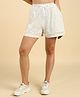Zelena 100% Cotton Polka Dots Printed Maternity Shorts - Off White