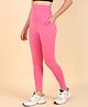 Zelena Solid Ultrastretch Maternity Leggings  - Pink