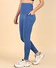 Zelena Solid Ultrastretch Maternity Leggings  - Blue