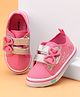 Cute Walk by Babyhug Casual Shoes with Bow Applique- Pink