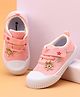 Cute Walk by Babyhug Embroidered Casual Shoes with Velcro Closure Flower Applique - Pink
