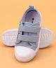 Cute Walk by Babyhug Casual Shoes With Velcro Closure and Swan Embroidery - Blue