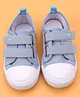 Cute Walk by Babyhug Casual Shoes With Velcro Closure and Swan Embroidery - Blue