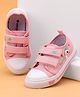 Cute Walk by Babyhug Casual Shoes With Velcro Closure and Swan Embroidery - Pink