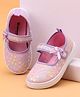 Cute Walk by Babyhug Velcro Closure Casual Shoes With Floral & Bow Applique - Purple