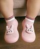 Cute Walk by Babyhug Socks Shoes Dino Applique - Pink