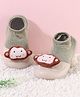 Cute Walk by Babyhug Koala Bear Applique Slip On Sock Shoes - Green