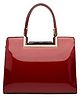 SYGA Women's Bag Simple Handheld Leather Shoulder Handbag (Burgundy)