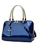 SYGA Glossy versatile patent leather women's bags, texture and personality, portable Handbag, crossbody bag (Royal Blue)