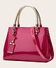 SYGA Women's Glossy Patent Leather Handbag Large Capacity Bag Suitable Gift for a festival, occasion, Birthday (Dark Pink)